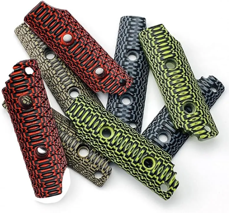 1 Pair G10 Scales Handle Fits for Strider SA DB, Custom Knife Handle Patch DIY Replacement