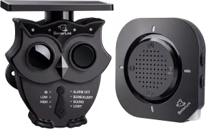 1/2 Mile Long Range Solar Wireless Driveway Alarm System IP65 Weatherproof Outdoor Motion Detectors&Sensor 120dB Siren Sound Light Security Alert System Monitor&Protect Outdoor/Indoor Property(1R1S)