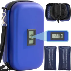 24h Insulin Cooler Travel Case, Blue