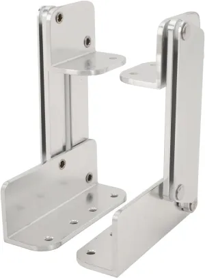 2PCS Boat Seat Mounting Hinge, Aluminum Alloy Anti Pinch Fold Up Boat Seat Hinge, Boat Bolster Seat Hinge, Boat Folding Seat Hinges for Yacht, Boat, Marine Seating Applications