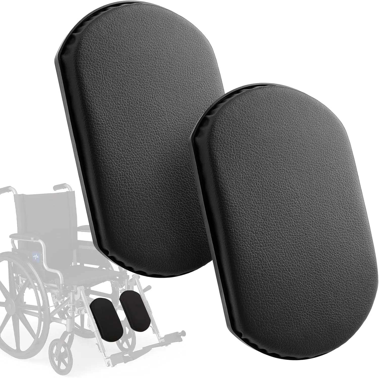 2PCS Calf Pad for Invacare Wheelchair, Replacement Leg Rest Cushioned Pad Wheelchair Accessories