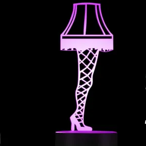 3D High Heel Shoes Light Led Touch Switch Decor Table Desk Optical Illusion Lamps 7 Color Changing Lights LED Table Lamp Xmas Home Love Birthday Children Kids Decor Toy Gift