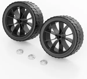 6 Inch Cooler Wheels Compatible with Igloo Most of Coolers,Fits for Glide 110 QT,Ice Cube 58 QT and 60 QT,Yukon 90 QT,Coolers Replacement Wheel kit (Black) 2-Pack