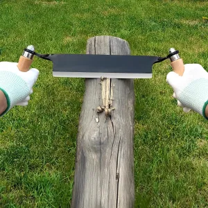 8 Inch Draw Knife for Woodworking - Multi-Purpose Debarking Tool, Spoke Shave & Wood Shaving Tool, Durable & Efficient for Carving, Shaping, Log Stripping (Straight 8 in)