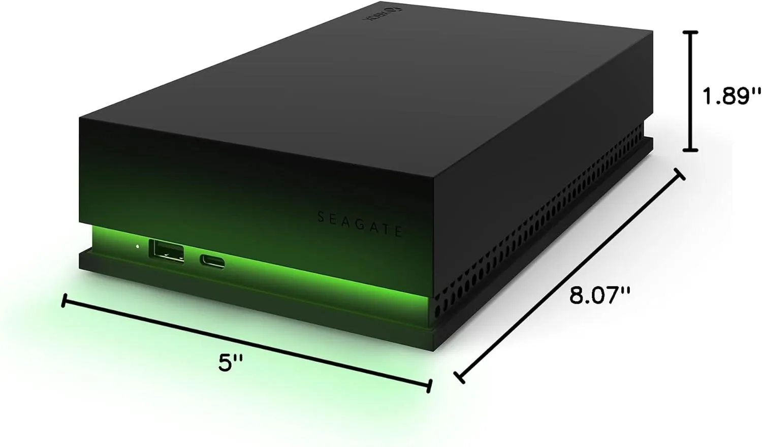 8TB Seagate Game Drive Hub External HDD for Xbox - USB 3.2, Dual USB-C/A, LED Lighting, 3 Year Rescue Services