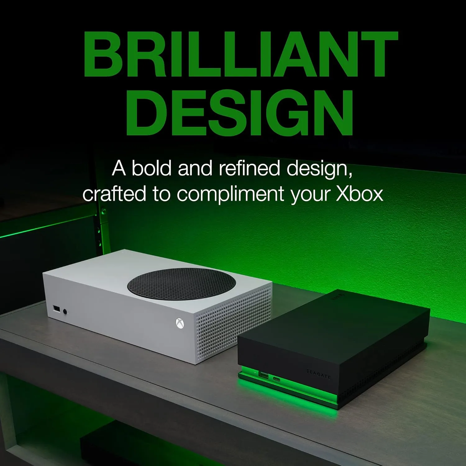 8TB Seagate Game Drive Hub External HDD for Xbox - USB 3.2, Dual USB-C/A, LED Lighting, 3 Year Rescue Services