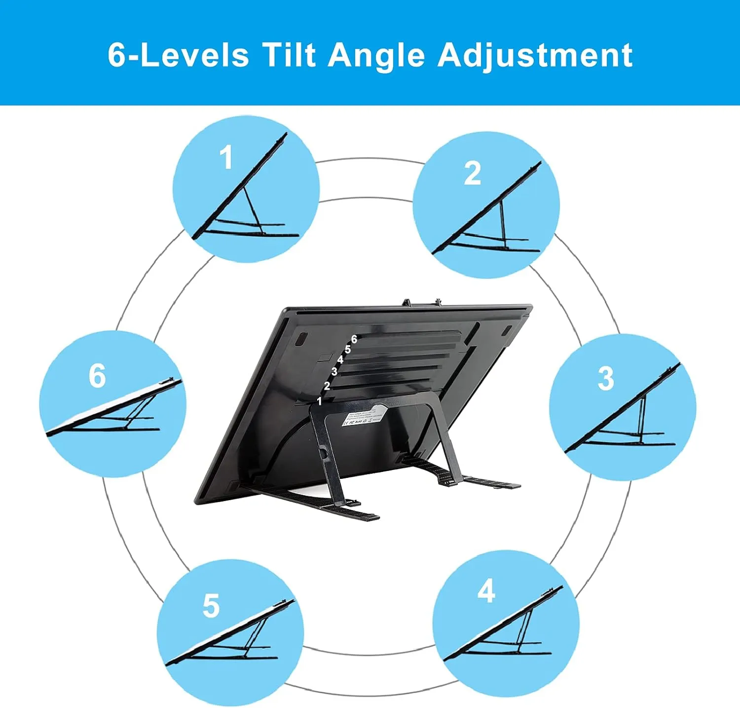 A3 LED Light Pad with Carry Bag, TOHETO Wireless Rechargeable Light Board with Stand and Top Magnetic Clip 3 Colors Stepless Dimmable 6 Levels Brightness Light Box for Diamond Painting Weeding Vinyl