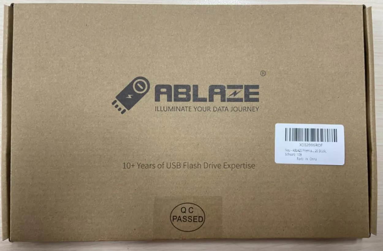 ABLAZE Flash Drives 1GB 20 Pack, USB 2.0 Thumb Drive Bulk with Lanyards Swivel Memory Stick U Disk 1GB Pendrive USB Pack (Black)