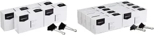 Amazon Basics Binder Paper Clips, Large (48 Count) and Medium (96 Count)