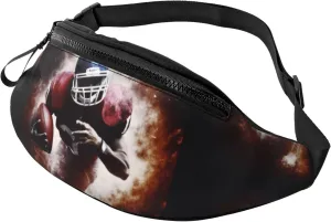 American Football Fanny Pack for Man Women Waist Bag Adjustable Belt Casual Chest Bag Bum Bags for Travel Sports Running Hiking Waist Packs