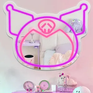 Anime Neon Sign Kawai Led Light Signs for Wall Decor Cute Light Up Signs Dimmable Led Neon Signs for Girls Boys Room Bedroom Personalized Birthday Christmas gift