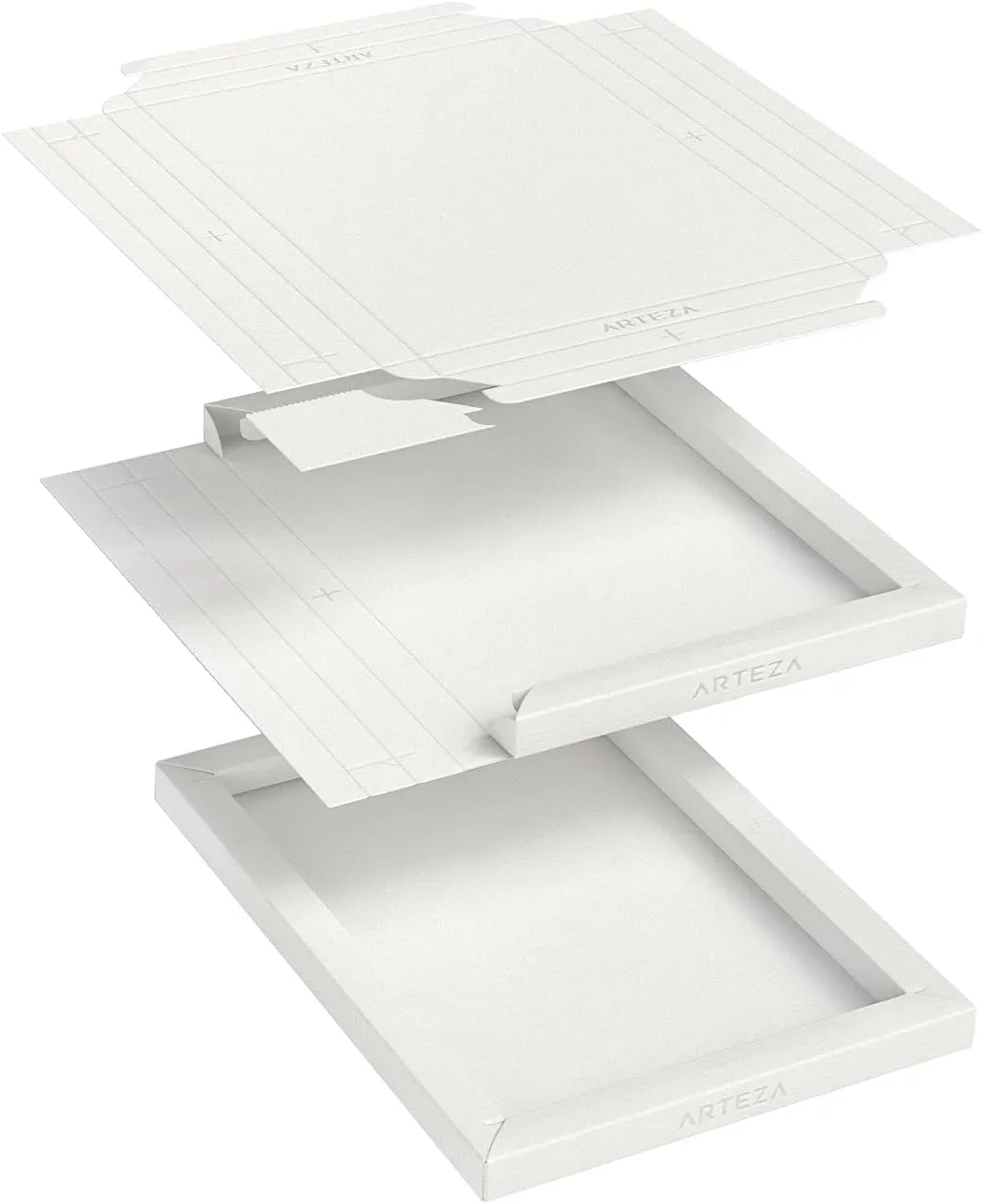 ARTEZA Watercolor Paper Foldable Canvas Pad, 8.03x11.02 Inches, 10 Sheets, Cotton Paper