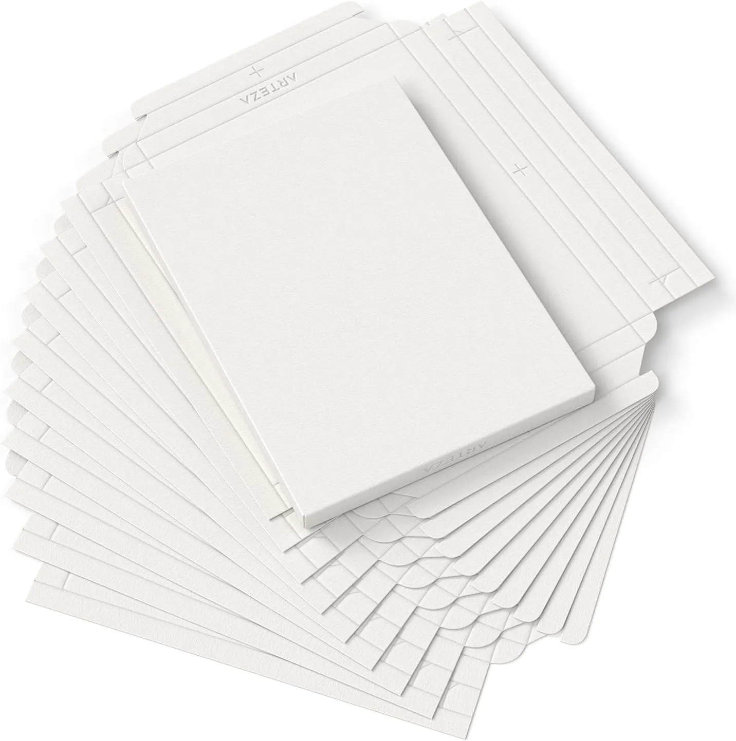 ARTEZA Watercolor Paper Foldable Canvas Pad, 8.03x11.02 Inches, 10 Sheets, Cotton Paper