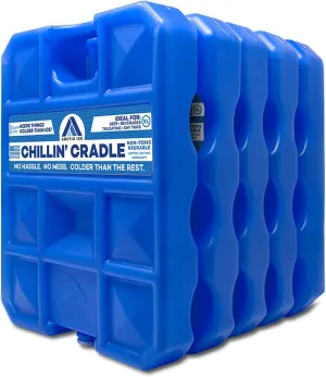 Artic Ice Chillin’ Cradle Series, Long Lasting Reusable Ice Pack, X-Large, Blue, 5 LB