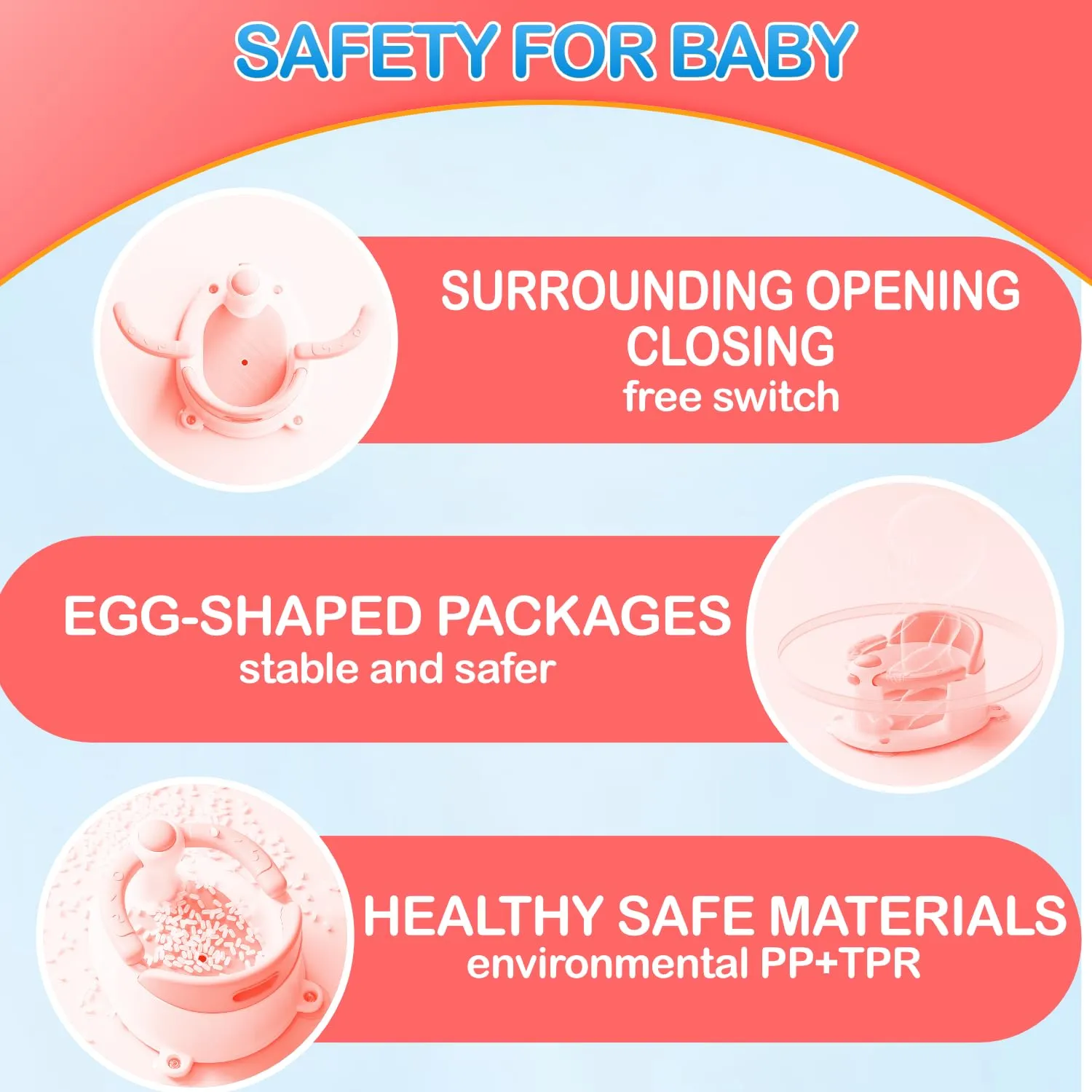 Baby Bath Seat, Bath Seat for Baby 6 Month & up, Baby Bath tub Seat with Suction Cups, Non-Slip, Detachable, Pink