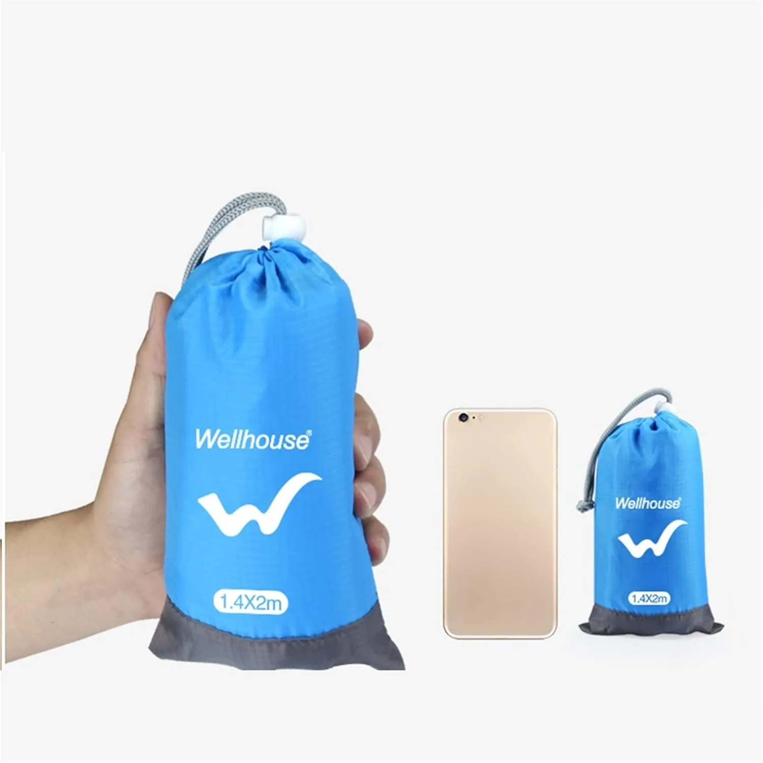 Beach Blankets Foldable Camping Blanket Waterproof Beach Mat Outdoor Portable Picnic Mat Camping Ground Mat Moisture-Proof Sleeping Pad(Blue)