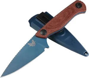 Benchmade - Dacian Fixed Blade Knife with Brown Canvas Micarta (203BT-01)
