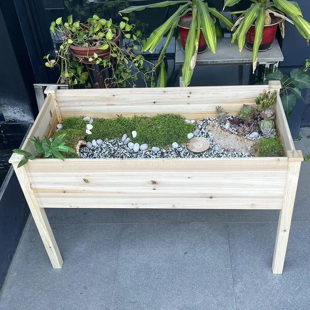 BIRASIL Indoor Tortoise Habitat for Landscaping, Wooden Large Tortoises Enclosure for Small Animals