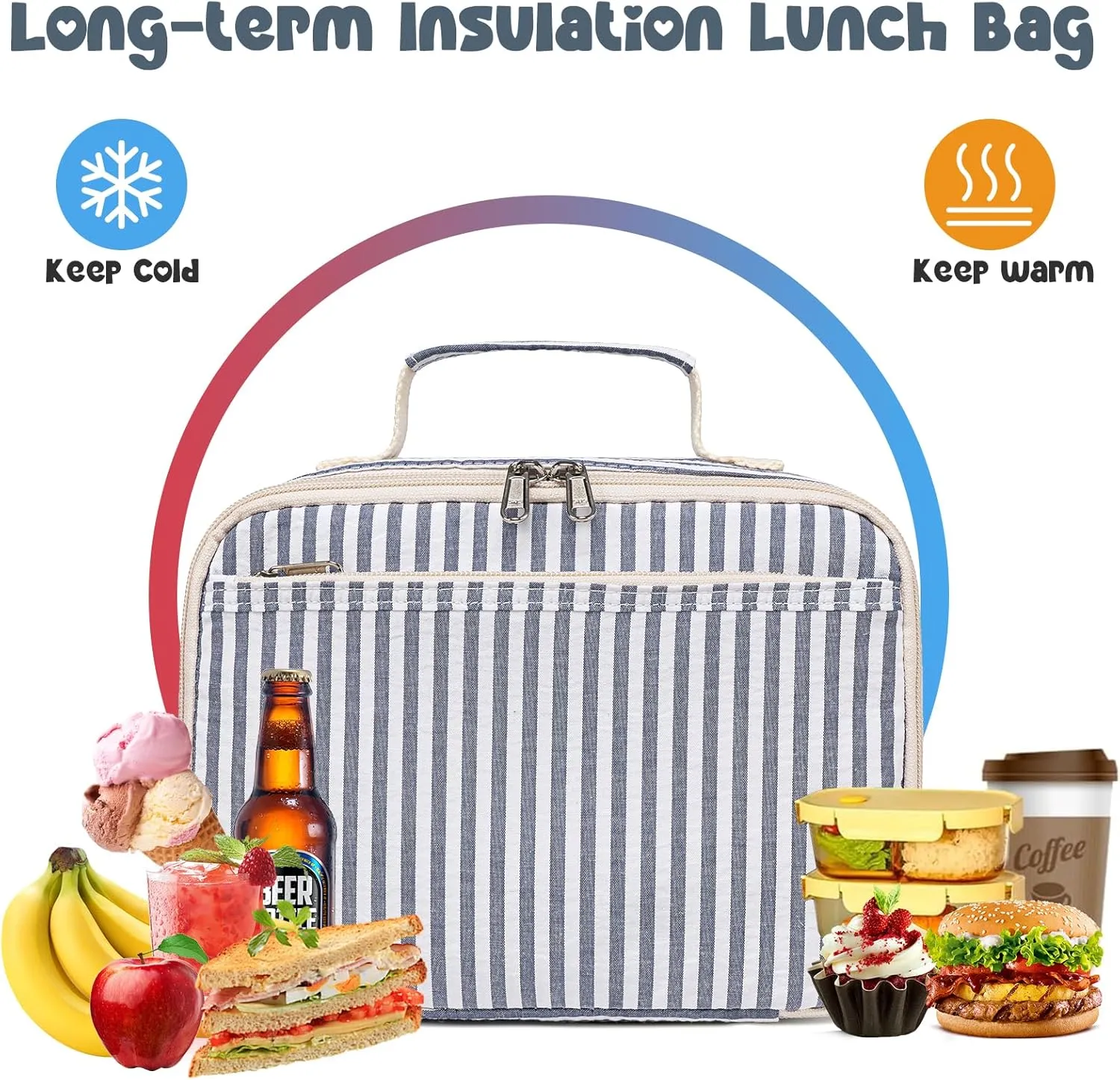 Bluboon Kids Girls Lunch Bag Insulated Lunch Box for school Corduroy Lunch Cooler Organizer School Kids Lunch Tote