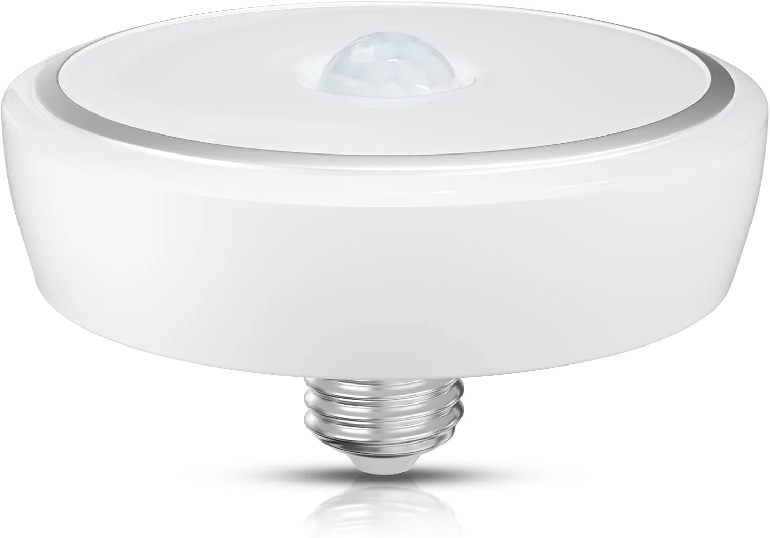 Bonlux PIR Motion Sensor LED Ceiling Light, 15W (150W Equivalent) E26 Medium Base Dusk to Dawn LED Ceiling Light Auto On/Off Night Light for Walkway Porch Garage Basement Patio, Daylight 6000K