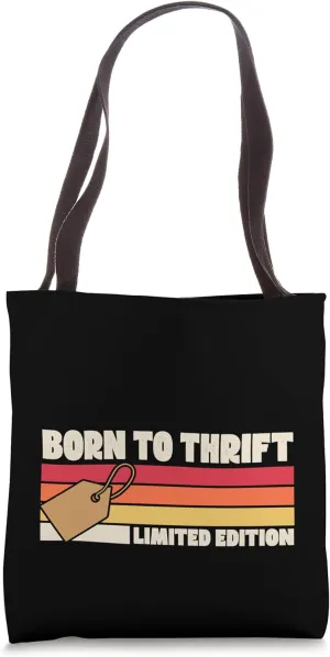 Born To Thrift Limited Edition Retro 70s Camp Style Stripes Tote Bag