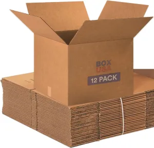 BOX USA Moving Boxes Large 20"L x 20"W x 15"H, 12-Pack | Corrugated Cardboard Box for Packing, Shipping and Storage