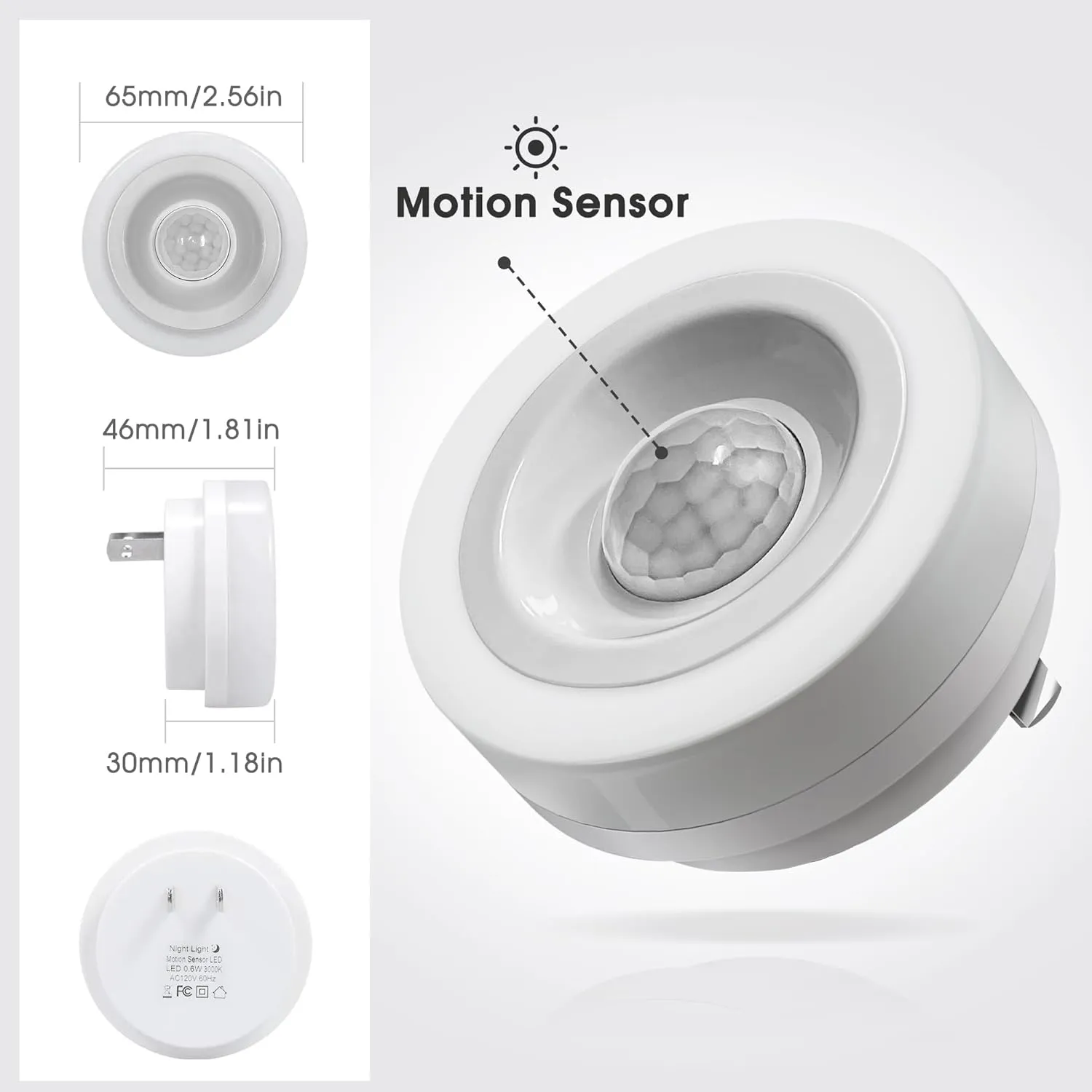 Briignite Motion Sensor Night Light Blue, [2 Pack] Night Lights Plug into Wall, Auto On/Off Motion Activation Nightlight, Energy-Saving 0.6W LED Blue Night Light, Ideal for Kids, Bedroom, Bathroom