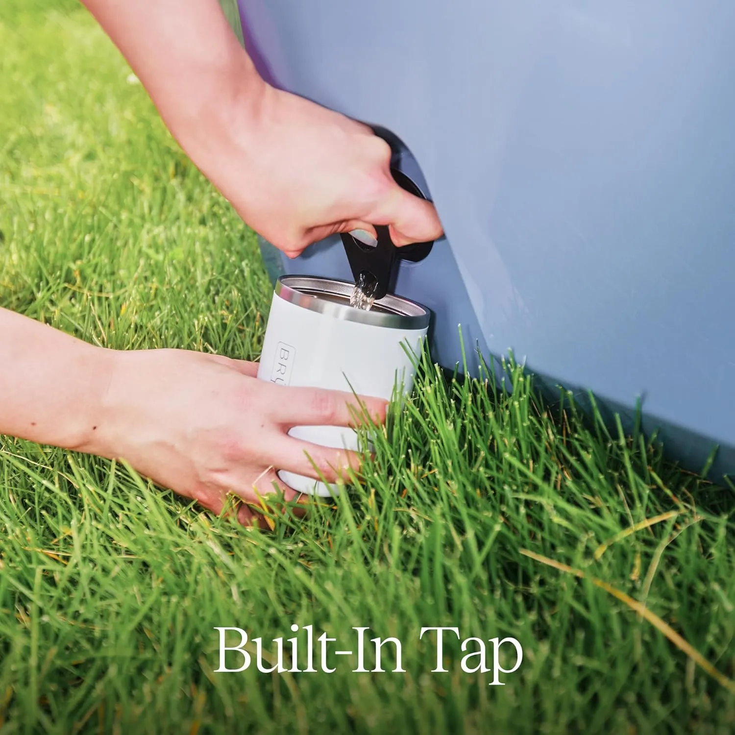 BrüMate BrüTank Wheeled Hard Cooler with Built-in Drink Dispenser Tank and Tap | Perfect for Beach, Tailgating, Drinks, Camping, Sports Games, Parties and More