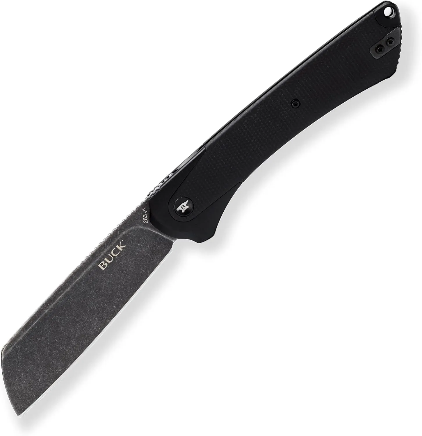 Buck Knives 263 Highline XL Folding Pocket Knife, 3.81" D2 Steel Blade, Micarta Handle with Pocket Clip