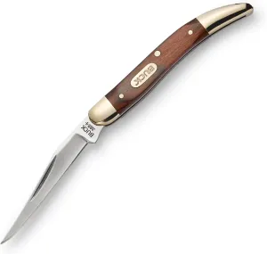 Buck Knives 385 Toothpick Single-Blade Folding Pocket Knife with Wood Handle