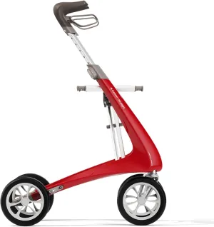 byACRE Carbon Ultralight Rollator - World's Lightest Carbon Rollator - Only 10.6 lbs/for Indoor and Outdoor Use/Foldable and Easy to Travel with (Strawberry Red, Wide Track)