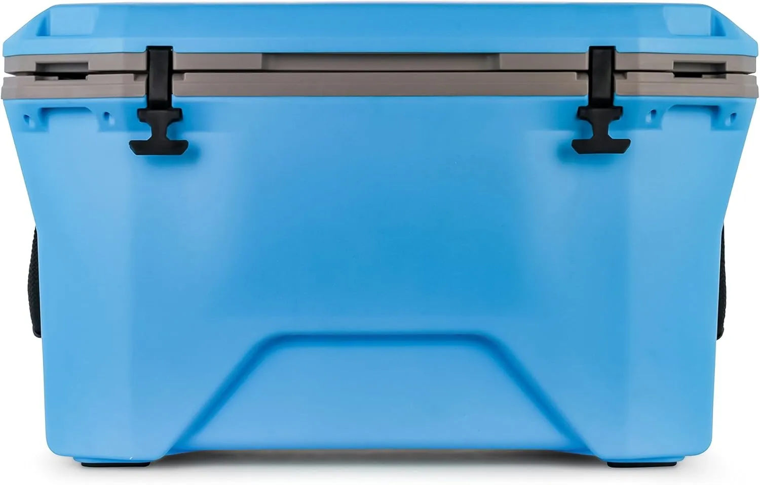 Camco Currituck Cyan Blue and Gray 30 Quart Cooler - Rugged Exterior Made for Camping, Hunting, Fishing and Tailgating - Comes with Cooler Basket (51712)