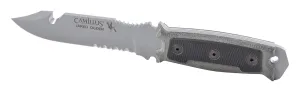 Camillus SKOL 10.5" Collectable Durable Corrosion-Resistant 1095 Carbon Steel Full Tang Construction Fixed Blade Knife with Molded ABS Sheath & 360-degree Belt Clips