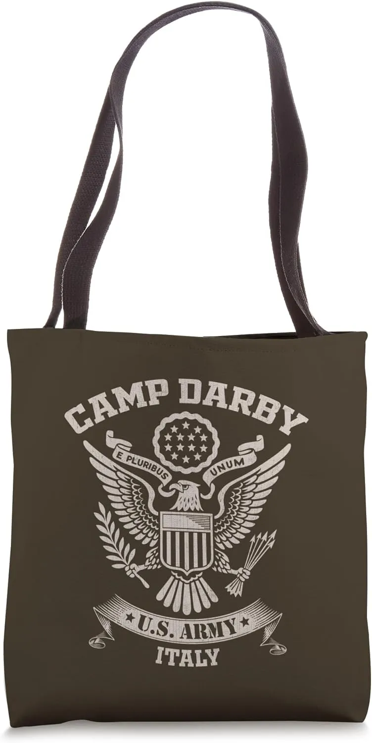 Camp Darby Veteran Italy US Military Base Vintage Gift Tote Bag