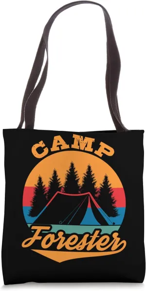 Camp Forester Expert Forestry Lover Lumberjack Graphic Tote Bag