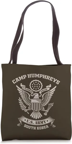 Camp Humphreys Veteran South Korea US Military Base Vintage Tote Bag