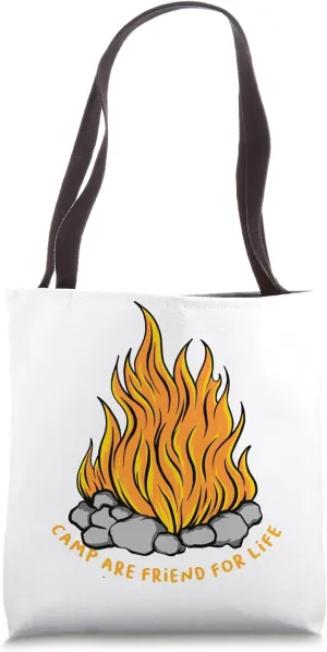Campfire Bonds: Friends for Life Tote Bag