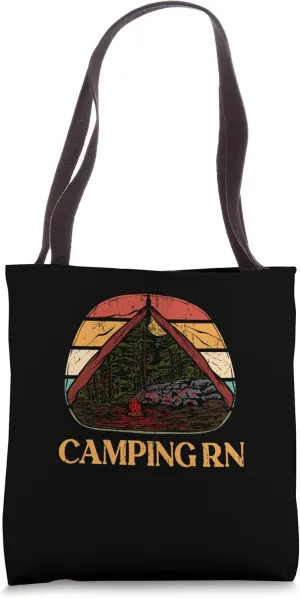 Camping RN Camper Forest Camp Jungle Vacation Wildlife Tote Bag