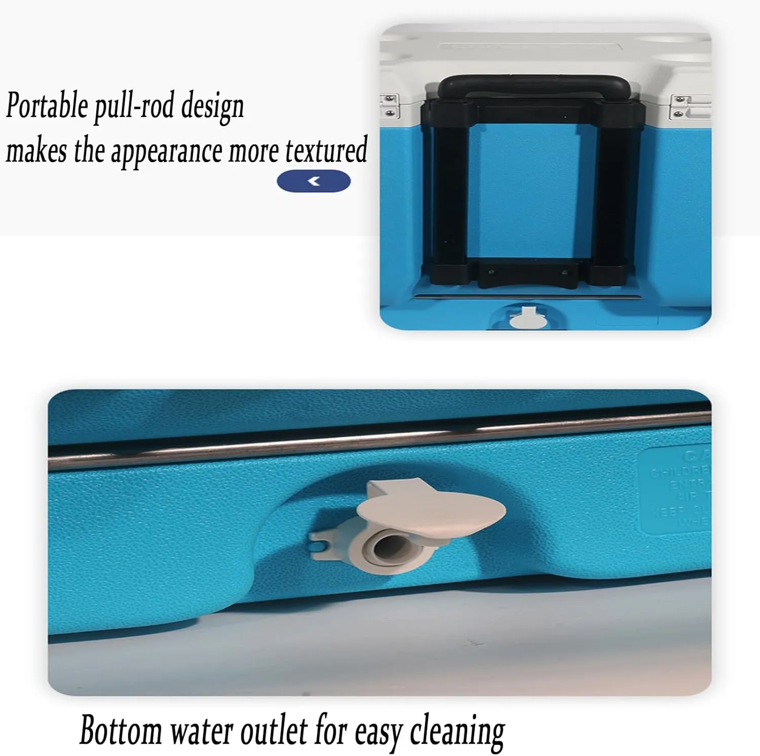 Car Camping Coolers for Aston Martin DB12/DBS/DBX/Valhalla/Valiant/Valkyrie/Valour, Leak Proof Cooler, Portable Lightweight Ice Chest Box, Compartments Waterproof Insulated Bag,A-Blue