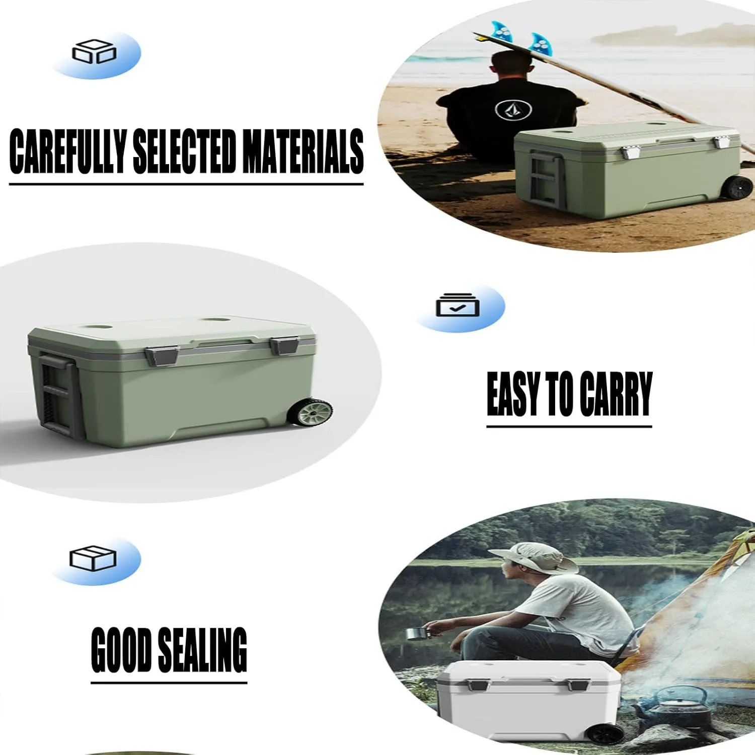 Car Camping Coolers for Austin 10/Austin 1100/Austin 7/Austin A35/Austin 40/Austin FX4, Waterproof Portable Cooler, Leak Proof Picnic Insulated Bag, Ultra-Light Premium Ice Chest Box