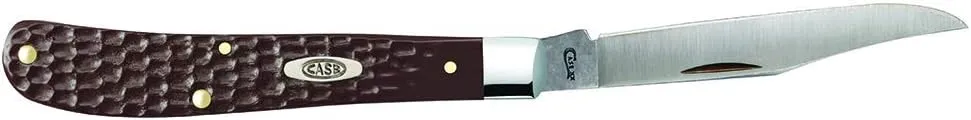 Case WR XX Pocket Knife Brown Synthetic Barehead Slimline Trapper Item #135 - (61048 SS) - Length Closed: 4 1/8 Inches