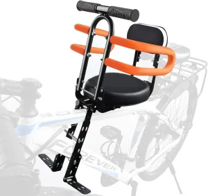 Child Bike Seat - Front Mount, Kids Bike Seat for Adult Bike,Retractable Baby Bike Seat Front Mounted, Toddler Bike Seat for Children 2~6 Years