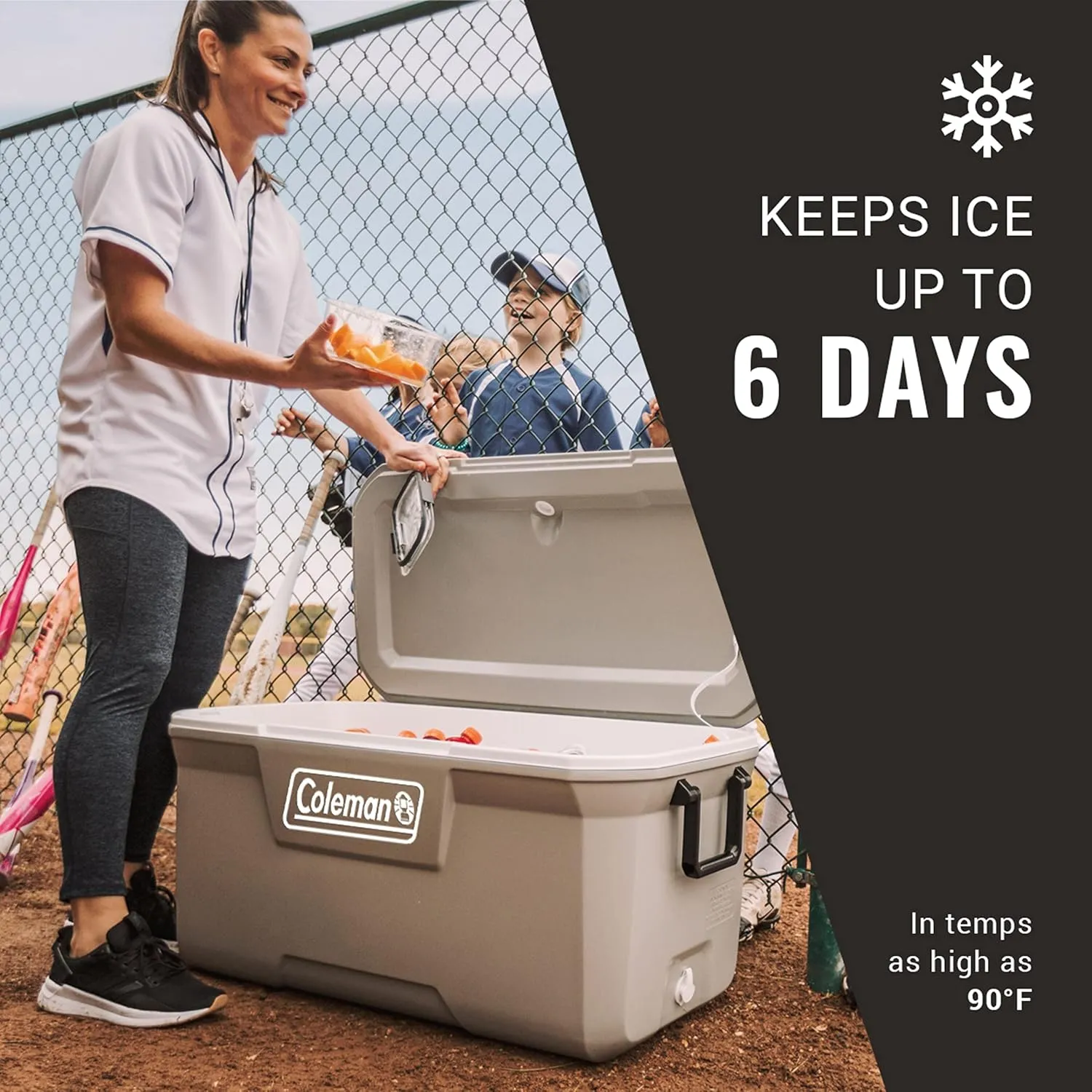 Coleman Classic Series Insulated Portable Cooler, Leak-Resistant Outdoor Hard Cooler Keeps Ice up to 5 Days, 52/70/120/150 Quart