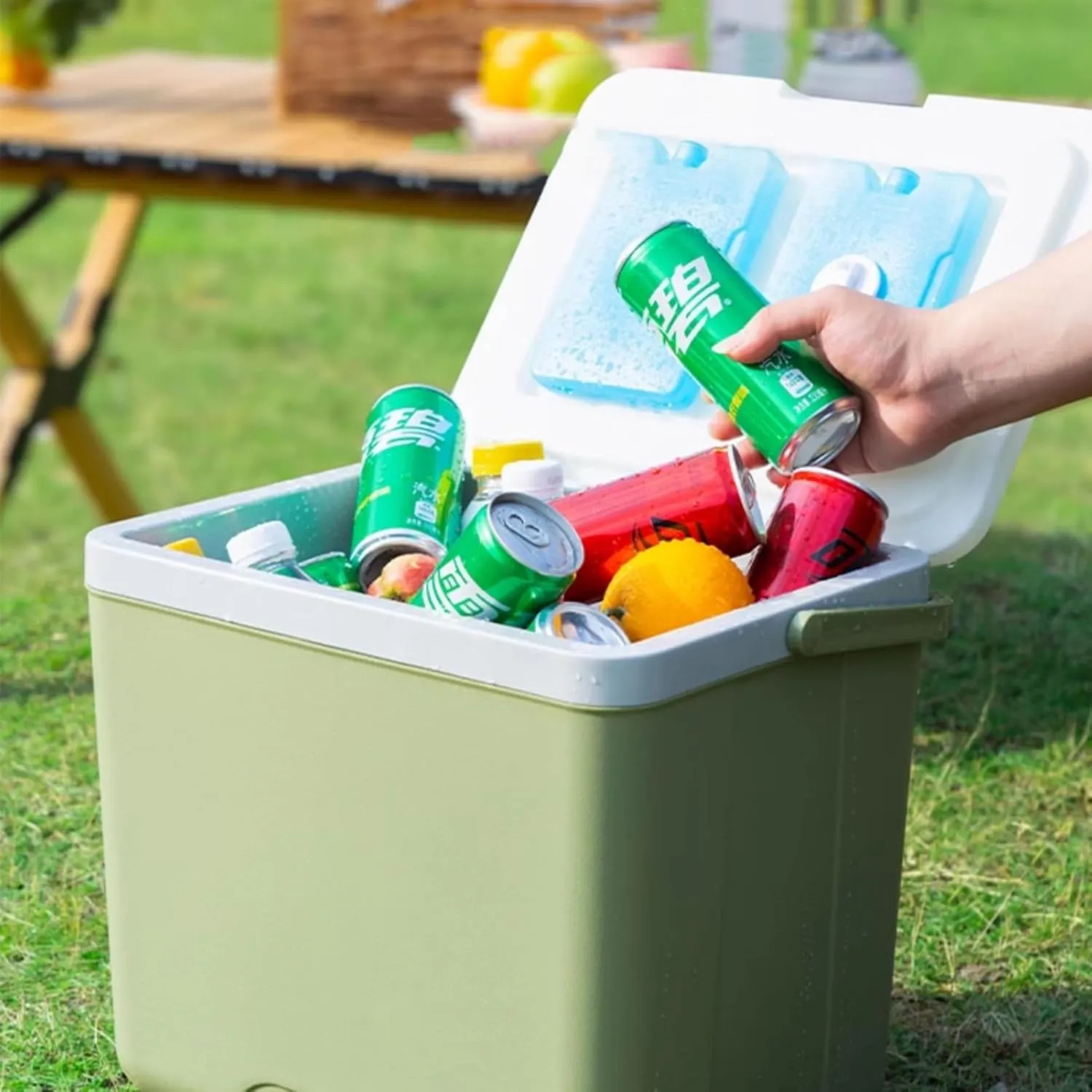 Cool Box for Daewoo Evanda/Kalos/Lacetti/Lanos/Leganza/Matiz/Nexia Keep Warm and Cold Cooler Box Large Food Insulated Camping Cold Freezer Box Camping Accessories,A-32cm*21cm*30cm