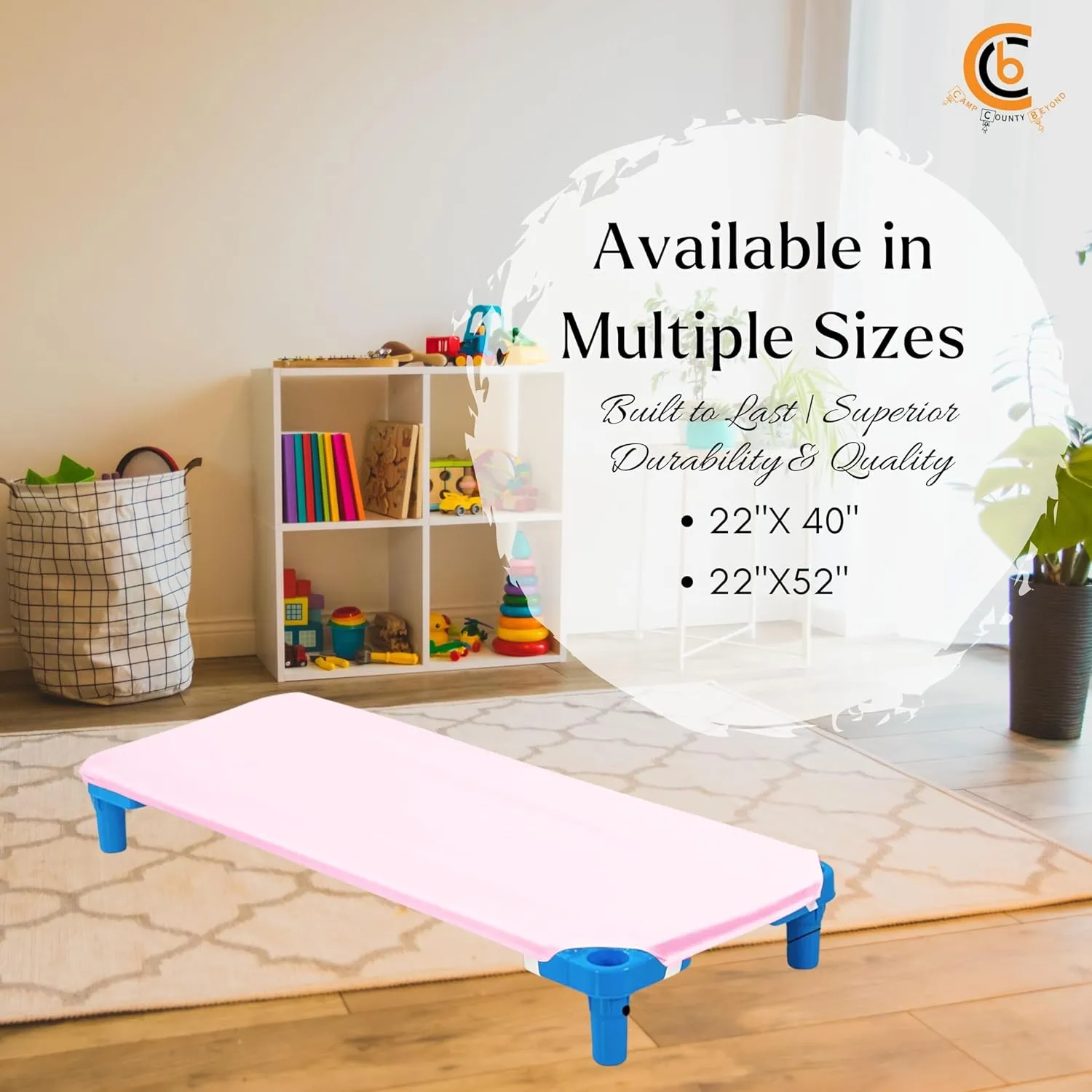Cot Sheets for Toddler and Preschool - Daycare/Pre-School Cot Sheet - Corner Elastic Loops - Cot Bed Fitted Sheet - Poly Cotton Surface Pack of 6 (22" W X 52" L) - Pink