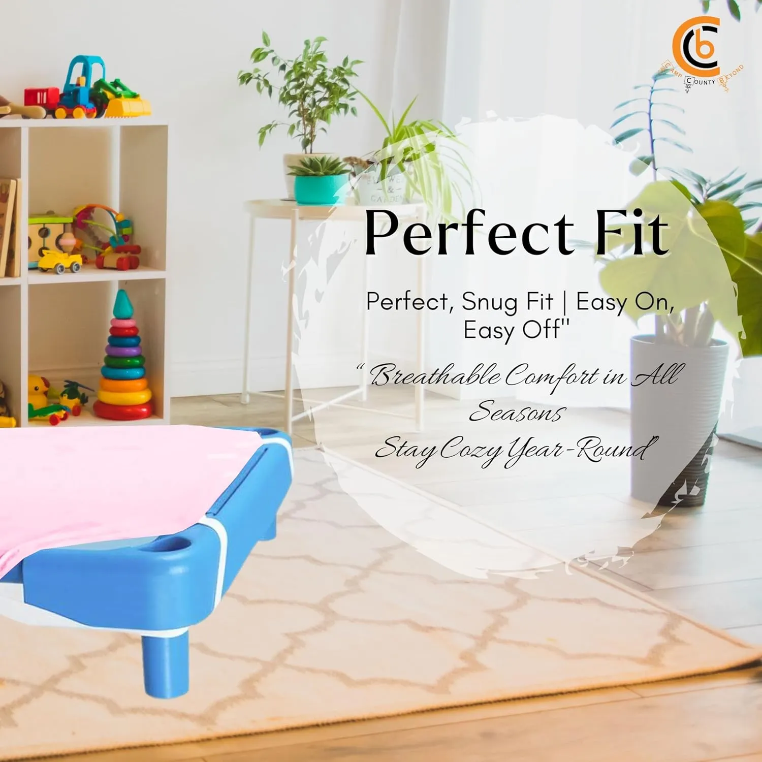 Cot Sheets for Toddler and Preschool - Daycare/Pre-School Cot Sheet - Corner Elastic Loops - Cot Bed Fitted Sheet - Poly Cotton Surface Pack of 6 (22" W X 52" L) - Pink