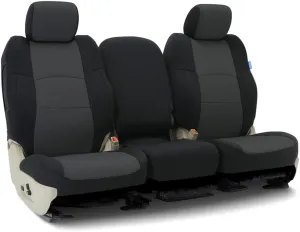 Coverking Custom Fit Seat Cover Designed for Select Subaru Models: 1 Row, Neosupreme Fabric, Charcoal with Black Sides