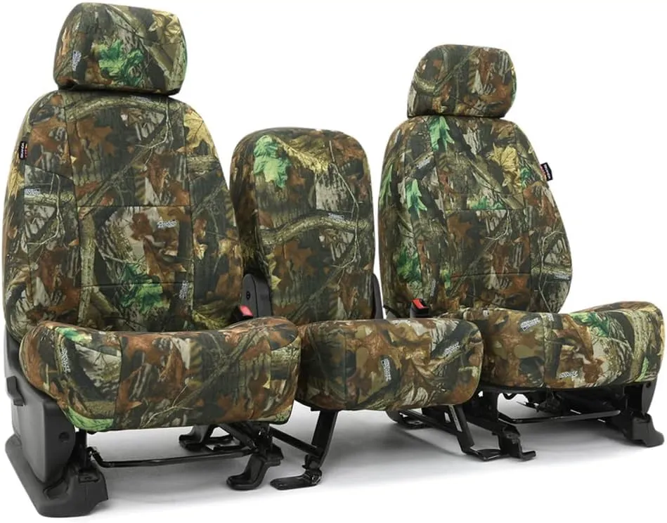 Coverking Custom Fit Seat Cover Designed for Select Toyota Models: 1 Row, Neosupreme Fabric, Realtree Advantage Timber Solid