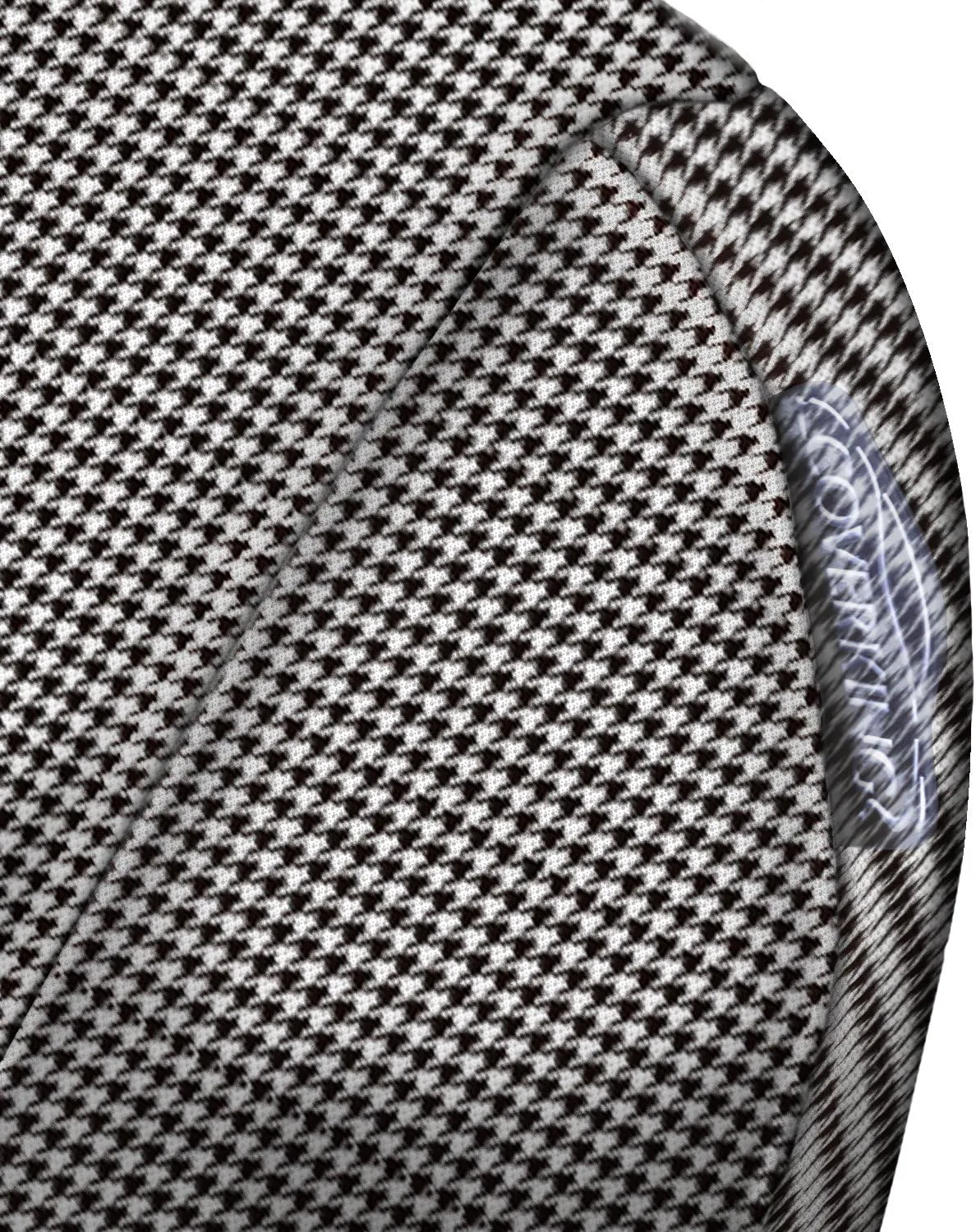 Coverking Front Solid Bench Custom Fit Seat Cover for Select Ford Models - Neosupreme (Houndstooth with Black Sides)