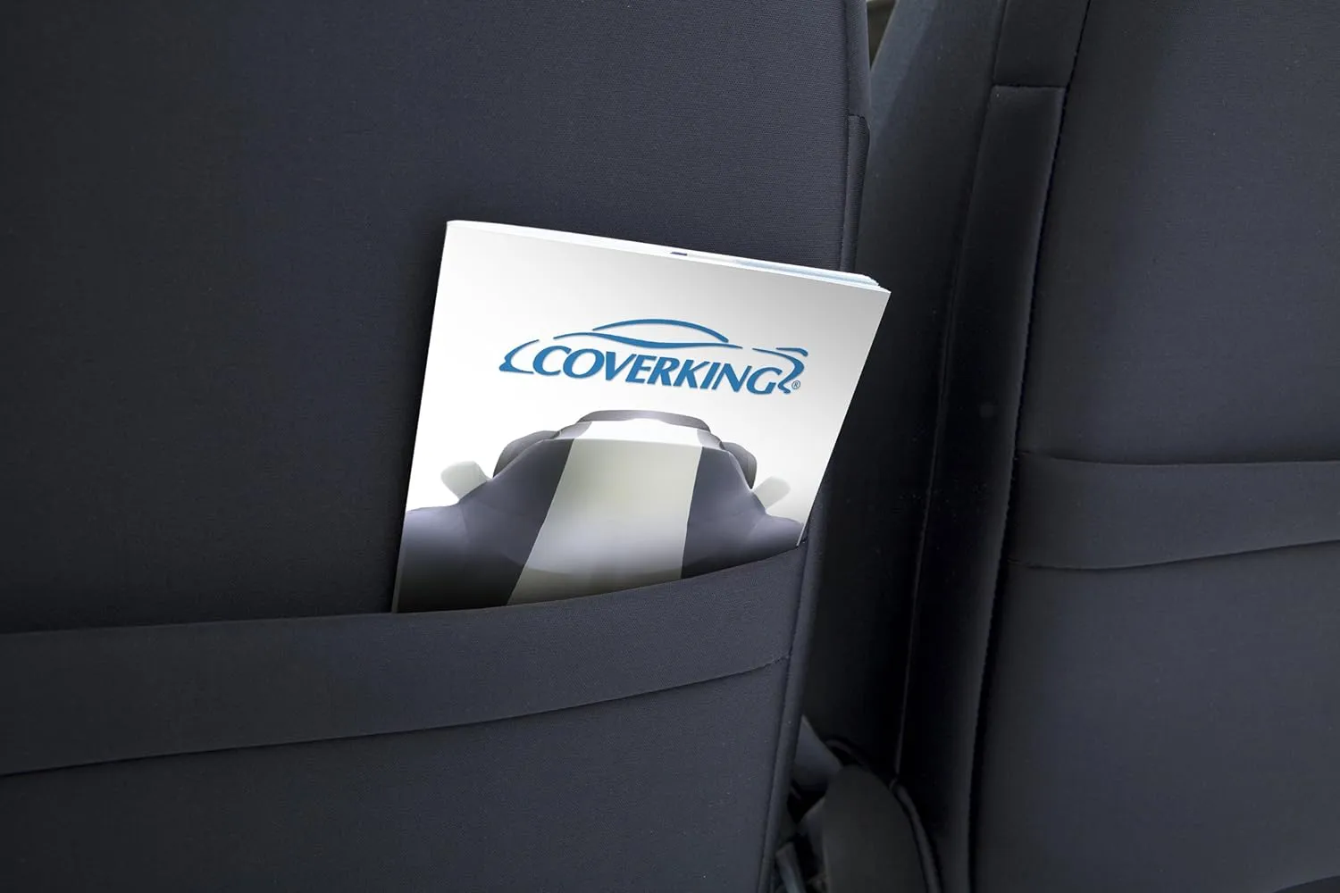 Coverking Front Solid Bench Custom Fit Seat Cover for Select Ford Models - Neosupreme (Houndstooth with Black Sides)